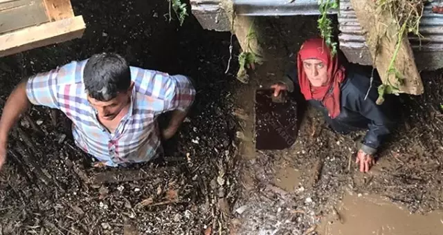 Araklı'daki sel felaketinden korkunç görüntüler geldi!