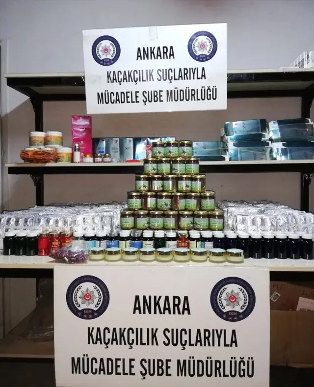 Başkentte kaçak tıbbi ürün operasyonu