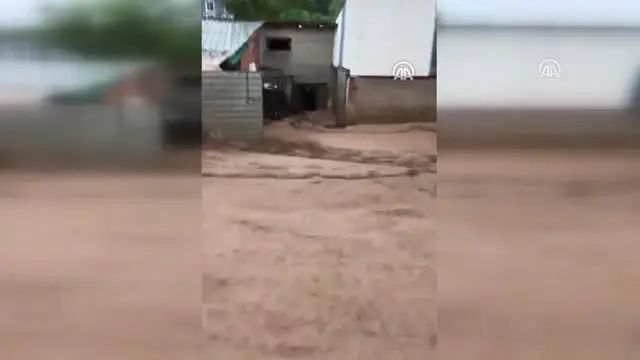Bolu'da etkili olan sağanak