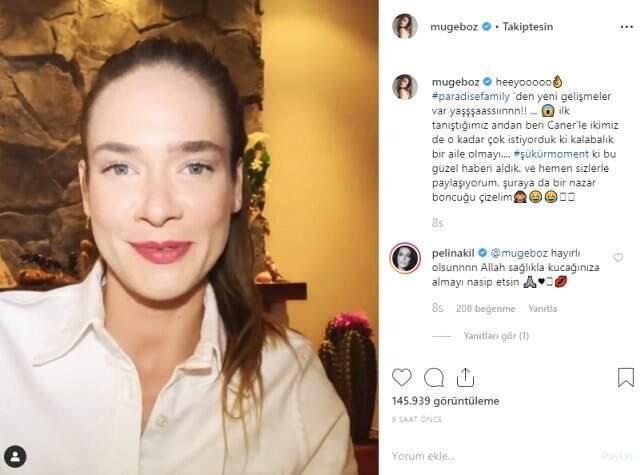 Bir hafta önce evlenen Müge Boz, hamile olduğunu duyurdu