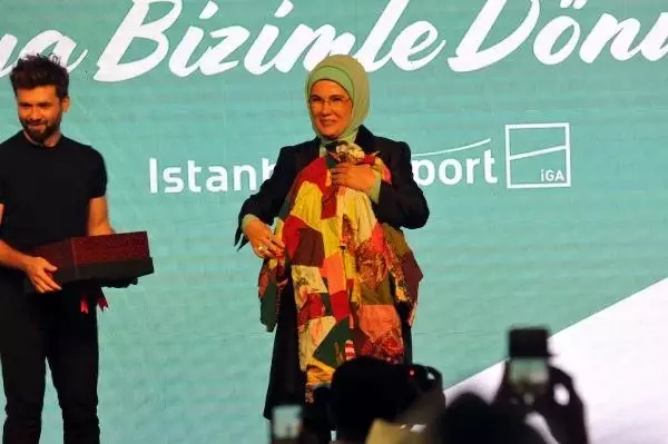 Emine Erdoğan: İlk kez bir inşaat sahasında, bir sanat atölyesi kuruldu