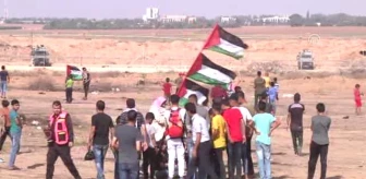 Gazze sınırındaki 'Büyük Dönüş Yürüyüşü' gösterileri (1)