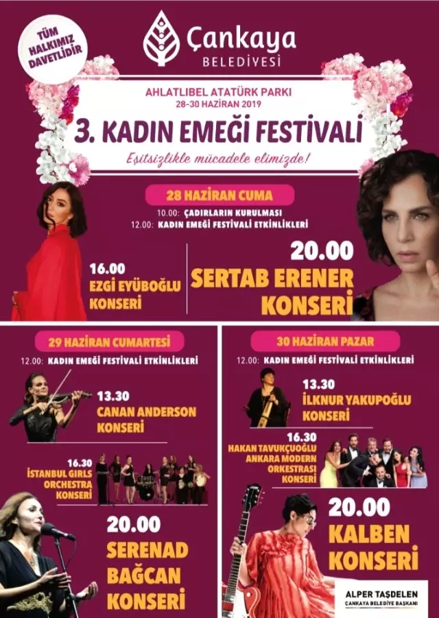 Kadın Emeği Festivali Sertab Erener konseriyle başlıyor Kadın Emeği Festivali Sertab Erener konseriyle başlıyor