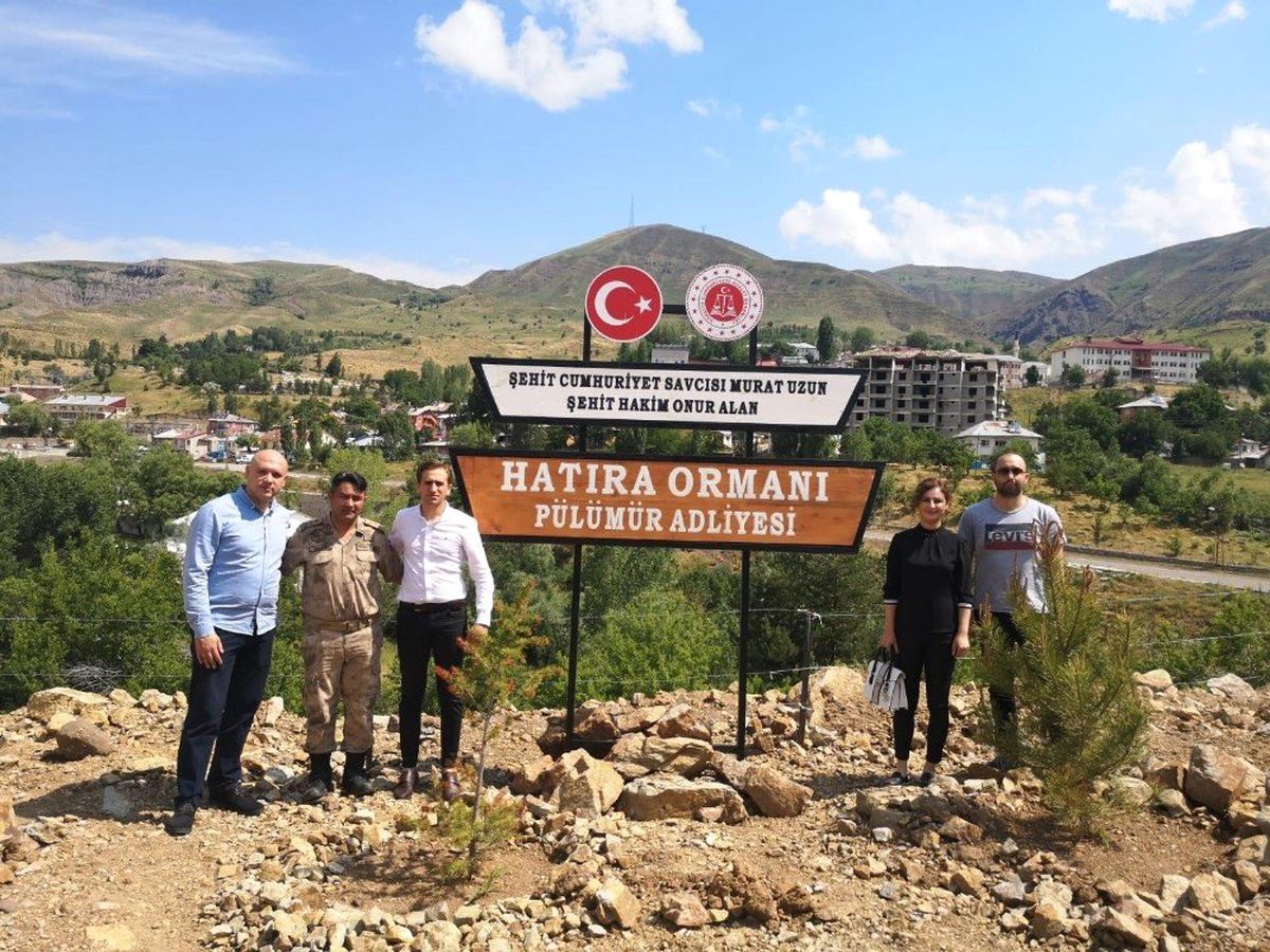 Şehit savcı ve hakim için hatıra ormanı oluşturuldu