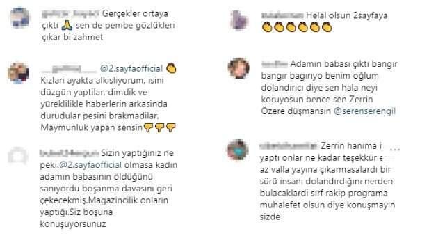 Seren Serengil, Zerrin Özer'in eşi hakkında iddiaları yayınlayan 2. Sayfa sunucularına ateş püskürdü