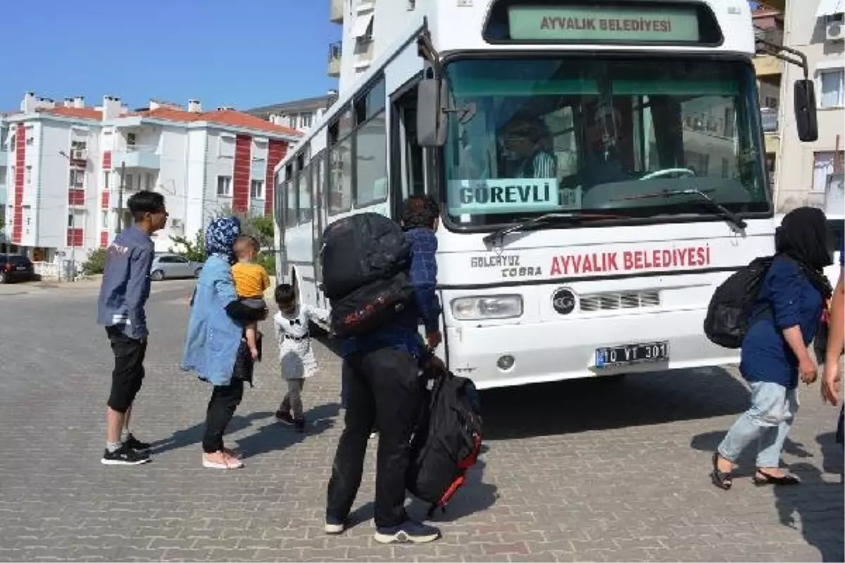Ayvalık'ta 58 kaçak göçmen yakalandı