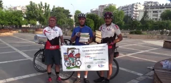 Bisikletle 310 kilometre kitap taşıyacaklar - ADANA