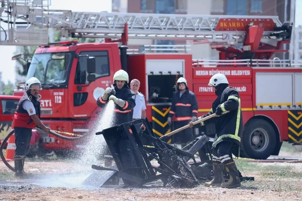 İtfaiye tatbikatı nefes kesti