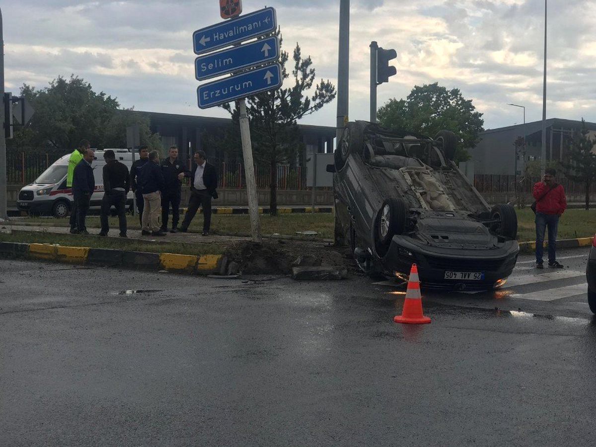 Kars'ta trafik kazası: 1 yaralı