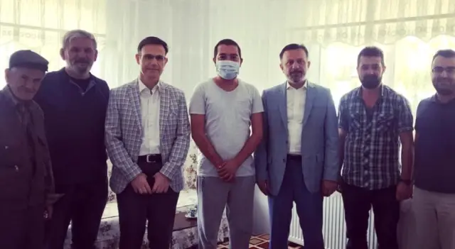 Rektör Gören'den hasta öğrenciye moral ziyareti