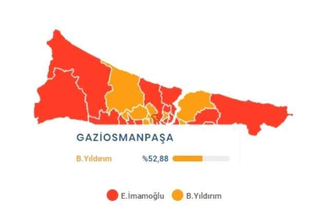 23 Haziran İstanbul Büyükşehir Belediye Başkanlığı Seçimi'nde Gaziosmanpaşa ilçesinde son durum!