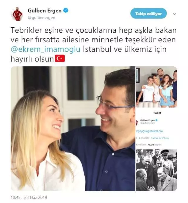 AK Parti'ye olan yakınlığıyla tanınan Gülben Ergen, Ekrem İmamoğlu'na övgü yağdırdı