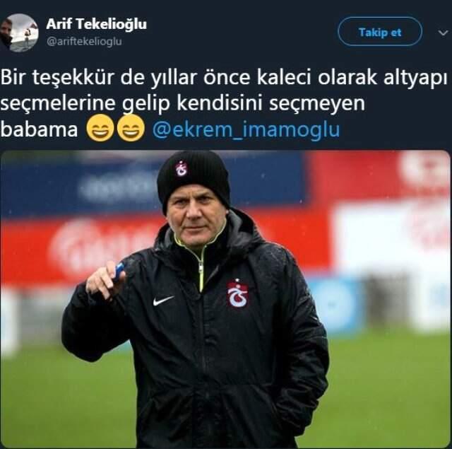 Arif Tekelioğlu'ndan babasına Ekrem İmamoğlu teşekkürü!