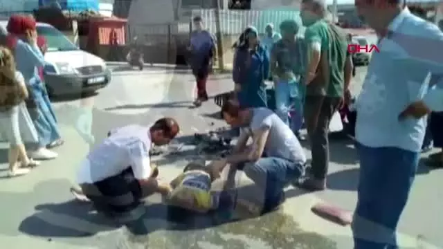 BURSA Kamyonla çarptığı adamın üzerinden geçti