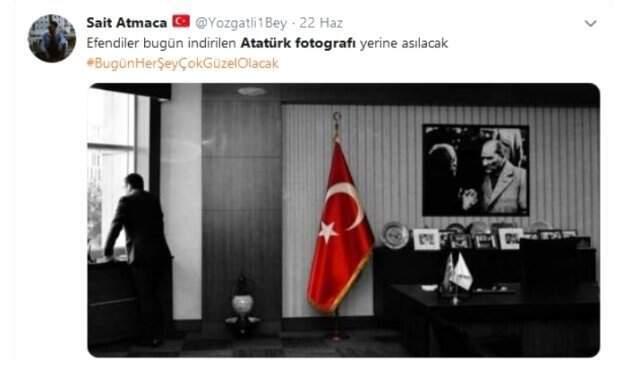 İmamoğlu'nun makamına astığı Atatürk tablosu geri gelecek