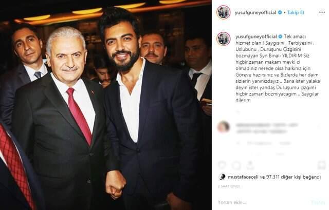 Yusuf Güney'den Binali Yıldırım paylaşımı: İster yalaka deyin ister yandaş