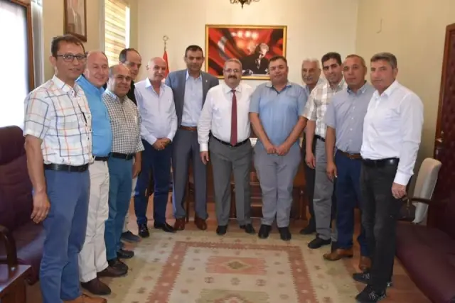 Kaymakam Sağlam ziyaretçilerini ağırladı