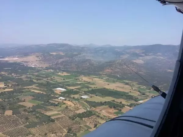 Madra Dağı'nda makilik yangını (2)
