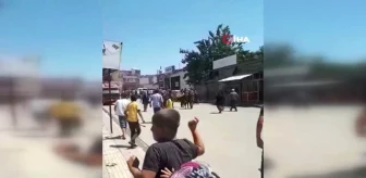 Şanlıurfa'da aileler arasındaki kavga kamerada