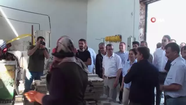 Şuhut'ta mermer süsleme sanatı fabrikası dualarla açıldı