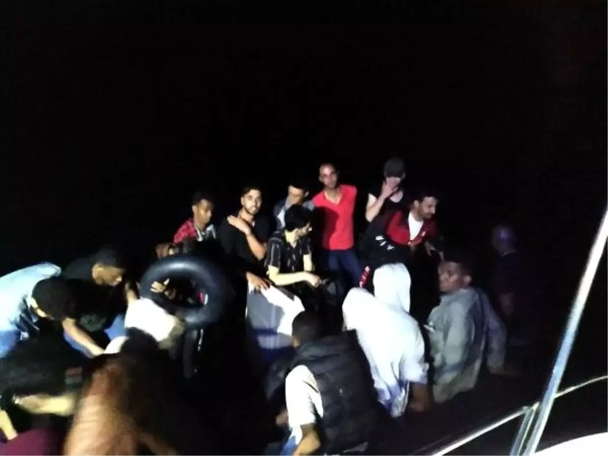 Bodrum'da lastik botlarda 51 kaçak göçmen yakalandı