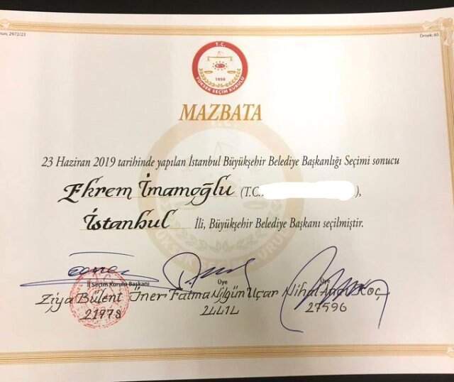 Mazbatasını alan İBB Başkanı Ekrem İmamoğlu'nun ilk sözleri
