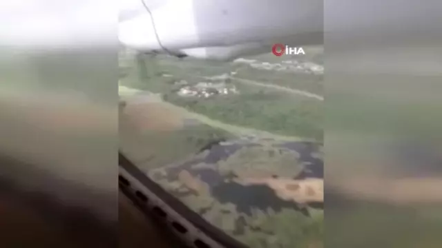 Rusya�da pistten çıkan uçağın iniş anı kamerada Haberler