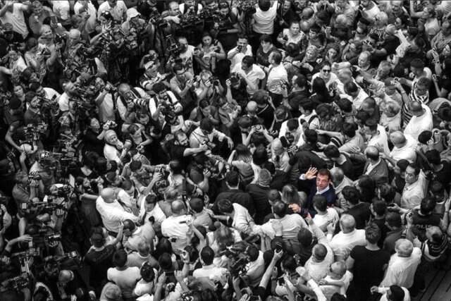 Saraçhane'de İmamoğlu'na renkli karşılama