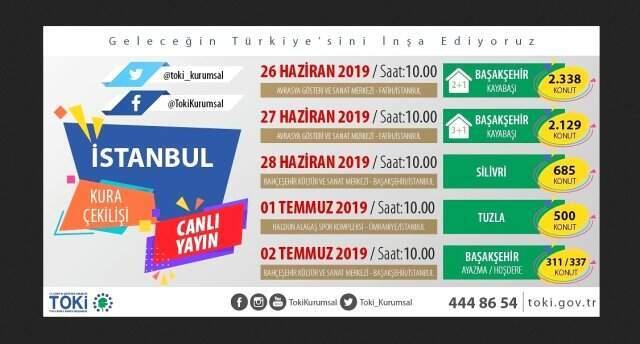 TOKİ İstanbul kura çekimi canlı izle: Başakşehir Kayabaşı 3+1 konutları kura çekimi bugün!