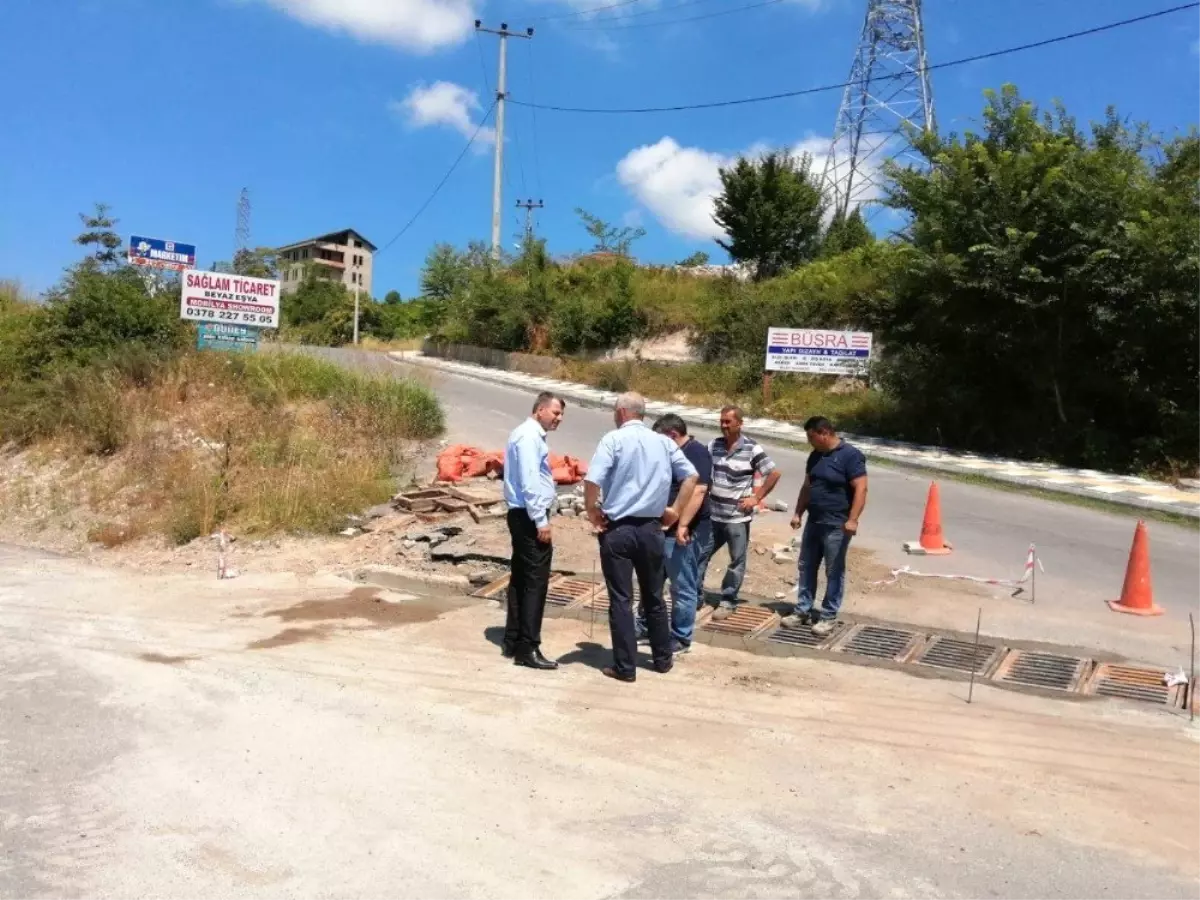 Yağmursuyu hattı temizlendi