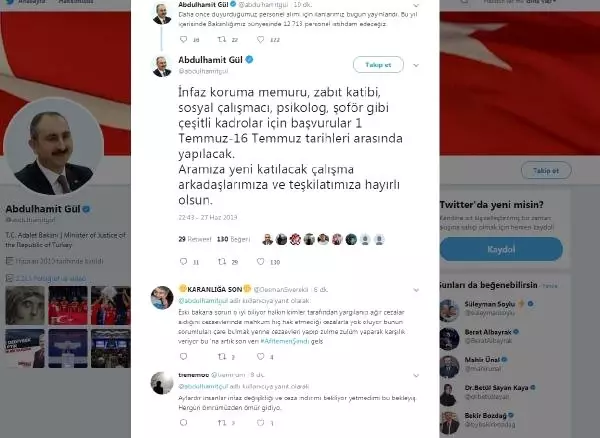 Adalet Bakanlığı: 12 bin 713 personel istihdam edeceğiz