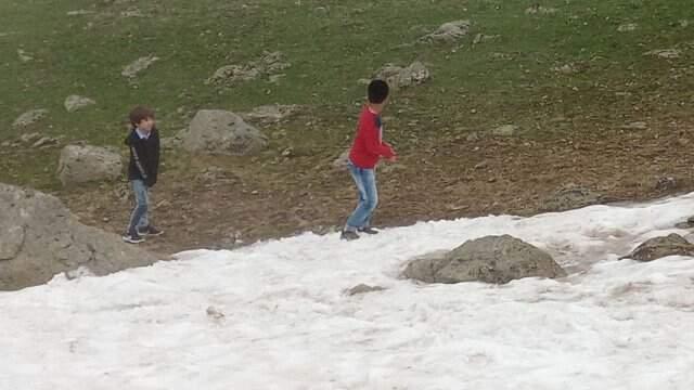 Haziran ayında 3000 rakımda metrelerce kar