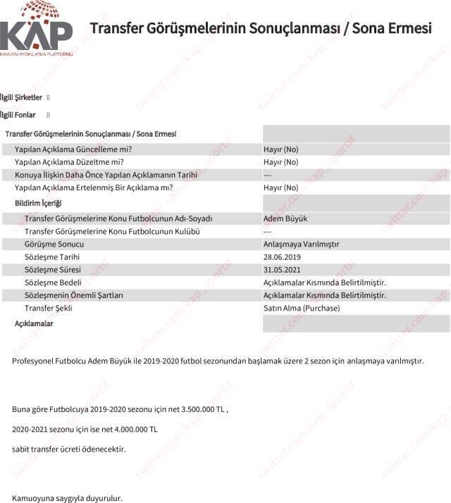 Son Dakika! Adem Büyük Galatasaray'da