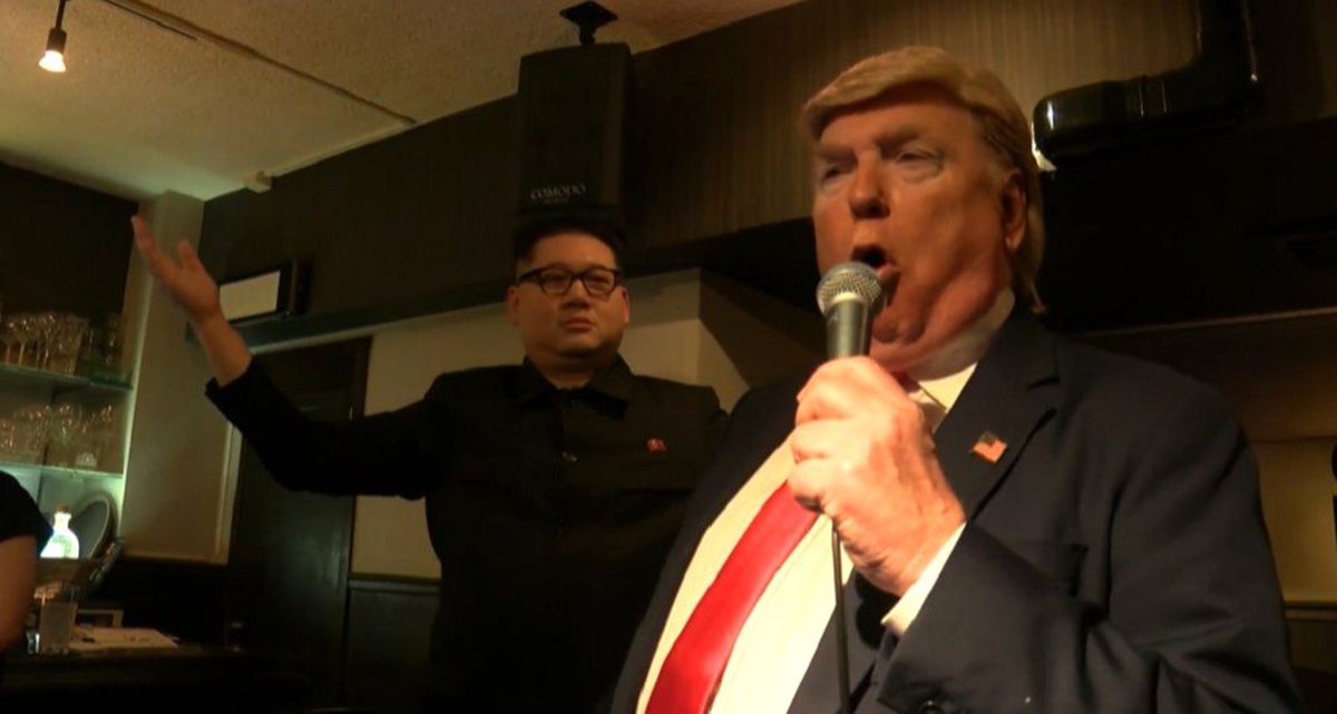 Trump ile Kim'in benzerleri, G-20 Zirvesi esnasında barda sahne aldı