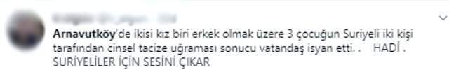 Vatandaşın Suriyelilere çocuk tacizi isyanı, sosyal medyada gündem oldu