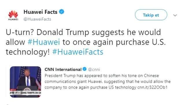 ABD Başkanı Trump'tan şaşırtan Huawei kararı! U dönüşü yaptı