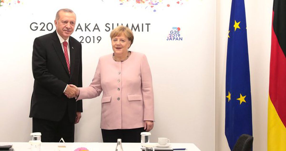 Cumhurbaşkanı Erdoğan, Merkel ile görüştü