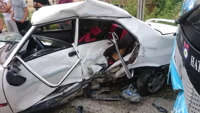 Samandağ'da trafik kazası: 2 yaralı