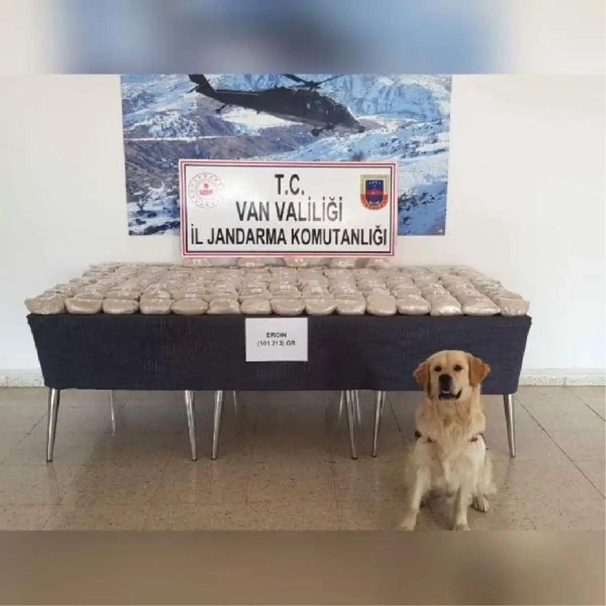 Başkale'de 101 kilo eroin ele geçirildi