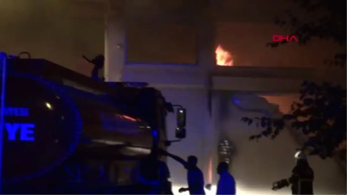 KİLİS'TE, TEKSTİL ATÖLYESİNDE YANGIN