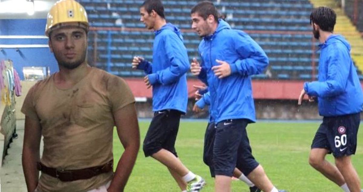 18 yaşındaki futbolcu Yağız Kandemiroğlu, madenci oldu