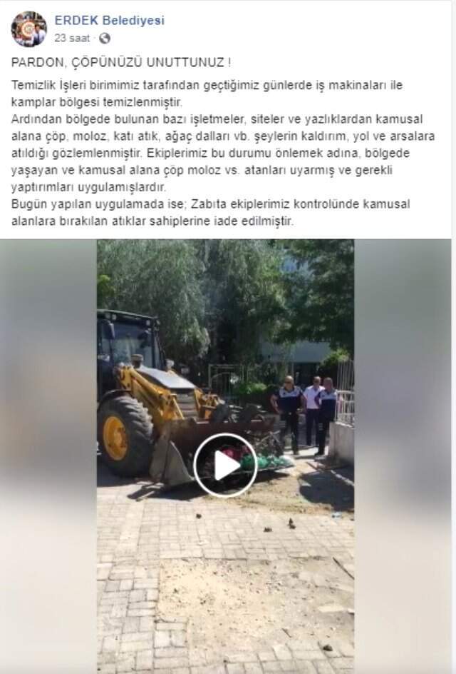 Belediyeden şaşkına çeviren ceza yöntemi: Çöpler sahiplerine iade edildi