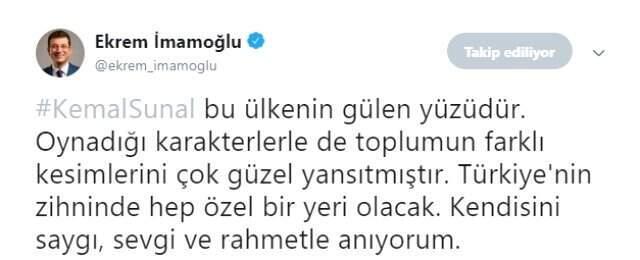 Ekrem İmamoğlu'ndan Kemal Sunal ve Küçük İskender paylaşımları