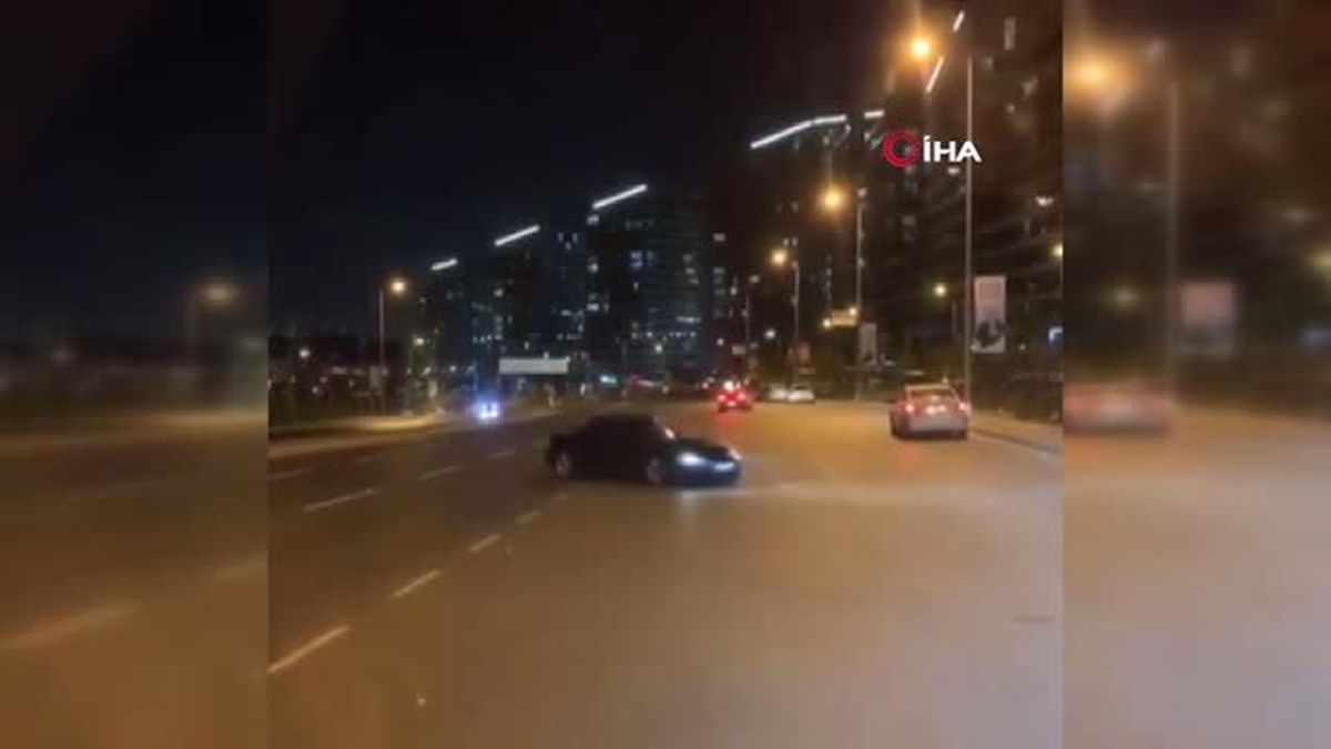 İstanbul'da lüks otomobillerle 'drift' terörü kamerada
