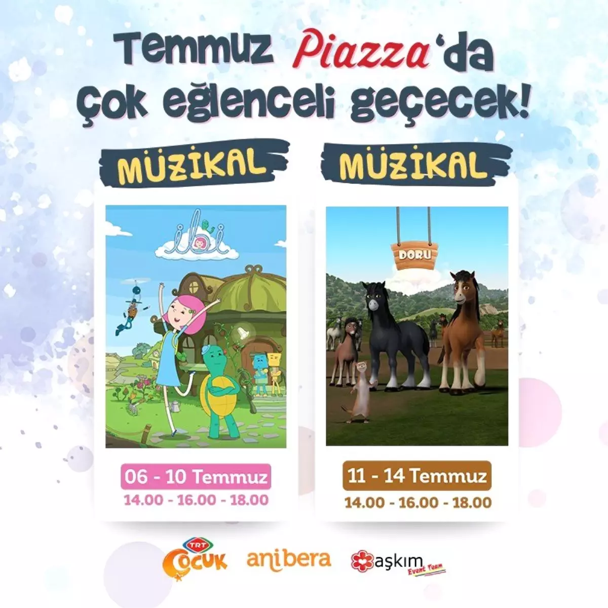 Şanlıurfa Piazza'da çizgi kahramanlar çocuklarla buluşacak