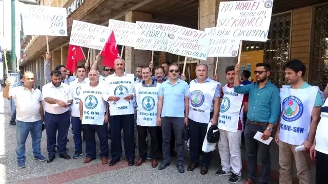 Bursa'da tarım ve orman işçilerinden kadro eylemi Bursa'da tarım ve orman işçilerinden kadro eylemi