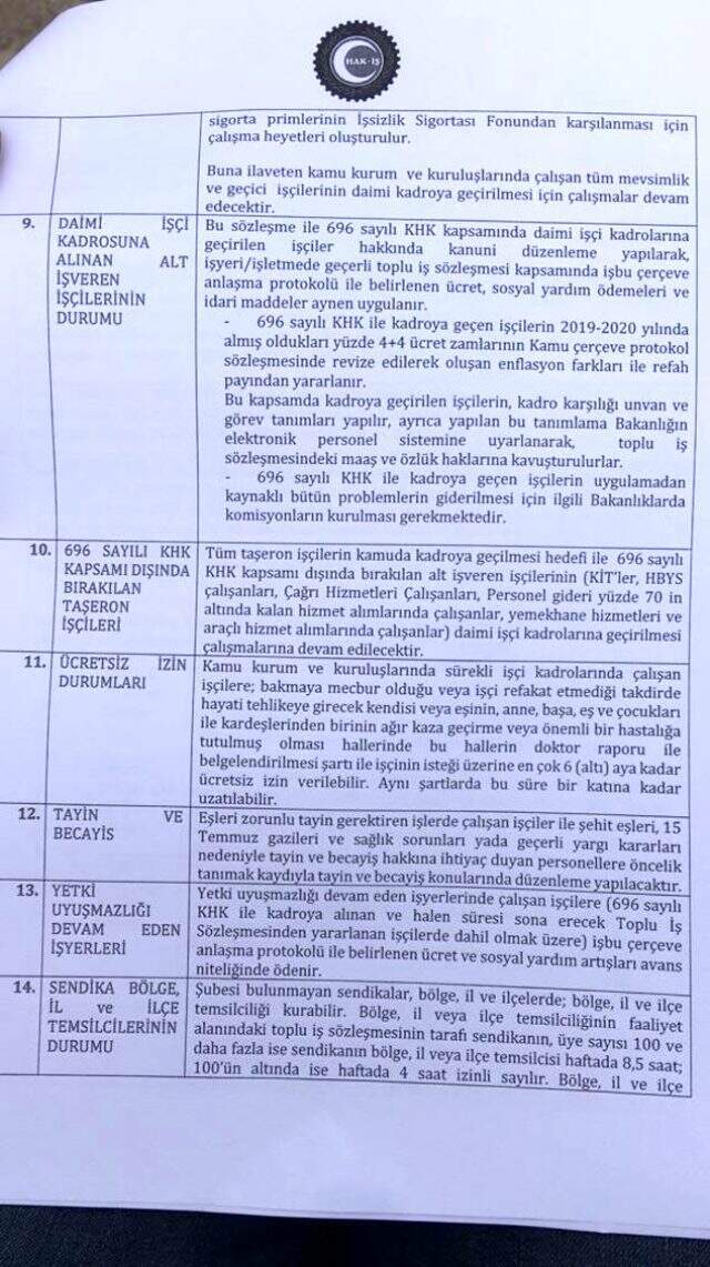 HAK-İŞ, toplu iş sözleşmesi teklifini Bakan Selçuk'a sundu