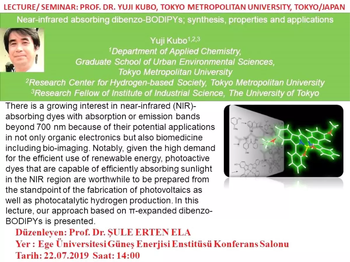Japon Profesör Ege'ye konuk olacak