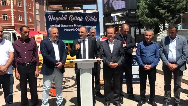Haymana doğalgaza kavuştu