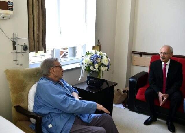 Kemal Kılıçdaroğlu, hastaneye kaldırılan Haldun Dormen'i ziyaret etti
